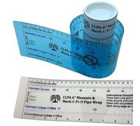 CLPA 6" Diameter Measure & Mark C-Pi-D Pipe Wrap Around - A Pipe Measure & Marking Tool, & Pipe Cutting Guide. Wrap Around & Read Through Design for Circumference, Diameter, Marking & Cutting