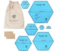 CLPA 6" Hexagon Acrylic Quilting Template - Quilting Templates Acrylic | Hexagon Paper Piecing | English Paper Piecing | Quilting Ruler Template | Clear PETG | Made in Australia