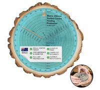 CLPA clearly printed 250mm circle center finder tool, protractor, and circle maker tool and compass for woodworking and wood turning. Find the center of timber or dowel with our center finder ruler.