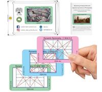 CLPA Dynamic Symmetry Root 2 - Directors and Artists Camera and Drawing Viewfinder: Credit Card-Sized Composition Grids for Video, Photography & Art - Set of 3 View Finders in 4:3, 3:2, & 16:9