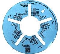CLPA Five Stud Wheel Bolt Pattern Measuring Tool - an Easy Read Clear Plastic Measuring Gauge for Every Common Five Stud Wheel Pattern in Both Metric & Imperial