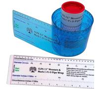 CLPA Pipe Wrap - Wrap-Around Pipe Marking Tool - Fits up to 11" Diameter - Pipe Cutting Guide and Pipe Measuring Tool - Plumbers and Trades - Made in Australia