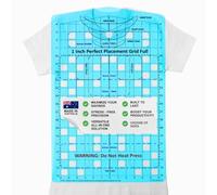 CLPA T-Shirt Ruler Guide - Full Shirt Placement │ Shirt Alignment Tool for Heat Press │ HTV, DTF and Embroidery │ All Positions, Necklines and Sizes │ Clear PETG │ Made in Australia