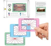 CLPA Vanishing Point Viewfinder - Artist Viewfinder for Drawing and Photography | Composition Viewfinder | 3:2, 4:3 and 16:9 | Made in Australia