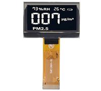 Clphendorine 1.54 Inch LCD Display Module, Digital Display Module, Clear Viewing, SSD1309 Drive 128x64 with 24 Pin Header, for DIY Electronic Circuits, Thin Flexible Plastic Board (MRC128-1 White)