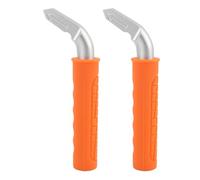 Clphendorine 2Pcs Car Handle Assist, Vehicle Door Handle Aid, Non Slip Portable Auto Grab Bar with Ergonomic Silicone Grip, Universal Support Handle for Cars Trucks SUVs, Aluminum (Orange)