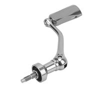 Clphendorine Aluminum Alloy Fishing Reel Handle Grip, Spinning Reel Rocker Replacement, Premium Corrosion Resistant Fishing Accessory with Lightweight Design for Saltwater Freshwater (Gray)