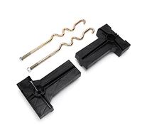 Clphendorine Battery Hold Down Plate Kit 103357701, Replacement for Club Car Precedent 2008.5 - Up with 8V Batteries, Durable Plastic and Metal Retainer Brackets for Cart Battery