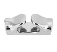 Clphendorine Boat Bow Chock 148mm 316 Stainless Steel Mirror Polished, Straight Bow Line Cleat with Solid Inside, Drill and Weld Free Installation for Marine Mooring Docking