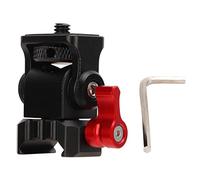 Clphendorine Universal 1/4in Thread Field Monitor Mount Holder with Quick Release for NATO Rail Clamp, 360° Rotation & 180° Tilt, Aluminium Alloy Camera Mount Bracket for Video Monitors,