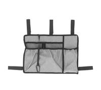 Clphendorine Wheelchair Hanging Bag Portable Armrest Side Storage Bag for Wheelchair Users, Oxford Cloth Wheelchair Accessories with Large Capacity 39.5 x 28.5 cm (Grey)