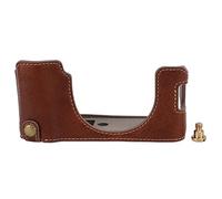 Clphendorine X100V Camera Case PU Protective Cover, Retro Stylish Camera Protective Case, Slim Fit Design with Sturdy Structure for X100V, Includes Nut for Secure Mounting (Brown)