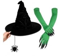 CLPKLQ 2 PCS Witch Hat, Witches Hat, Spooky Accessories for Home, Office, and Halloween Events, For Halloween Enthusiasts and Those Who Love Themed Decor