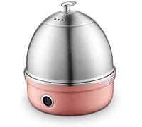 CLQ Egg Cooker, Stainless Steel, Pink, 7 Ounces, Automatic Power Off, Egg Boiler, Steamer, Manual Included