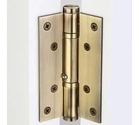 CLQya Automatic Hydraulic Door Closers,Concealed Soft Close Door Hinges Mute Slowly Closes Positioning for Home Interior Garden Hotel Commercial Door-Black 8.2X11.1Cm(3X4Inch),Golden,8.2*11.1cm(3*4in