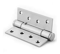 CLQya Automatic Hydraulic Door Closers,Concealed Soft Close Door Hinges Mute Slowly Closes Positioning for Home Interior Garden Hotel Commercial Door-Black 8.2X11.1Cm(3X4Inch),Silvery,8.2*11.1cm(3*4i