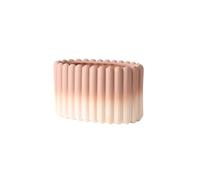 CLQYXRMVC Flower Pot Minimalist Ceramic Flower Pot, Perfect For Office Use, Rectangular Design, With Drainage Holes Gardening Pot(Pink,Small)