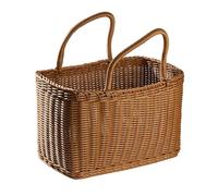 CLQYXRMVC Fruit Basket Wicker Fruit Basket with Handle Woven Willow for Eggs Candy Grocery Flower Shopping Bag for Home Outdoor Storage Fruit Bowls