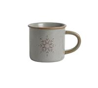 CLQYXRMVC Mugs Cup Mug Underglaze Hand Painted Snowflake Pattern Ceramic Coffee Mug Vintage Coffee Mug Tea Cup