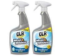 CLR Mold & Mildew Clear, Bleach-Free Stain Remover Spray | Works on Fabric, Wood, Fiberglass, Concrete, Brick, Painted Walls, Glass, and More | EPA Safer Choice (2 Pack, 32 Ounce)