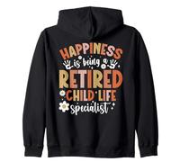CLS Appreciaton Happiness Certified Child Life Specialist Zip Hoodie