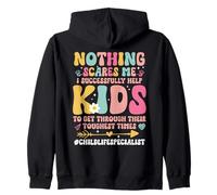 CLS Play Therapy Help Kids Certified Child Life Specialist Zip Hoodie
