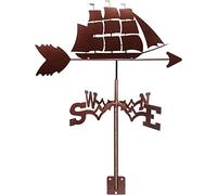 CLSDRHX Weather Vane Weathervane Measuring Tools Wind Direction Indicator Weathercock Stainless Steel Garden Stake Suitablefor Outdoor