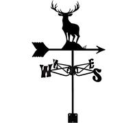 CLSDRHX Weather Vane Weathervane Measuring Tools Wind Direction Indicator Weathercock Stainless Steel Garden Stake Suitablefor Outdoor