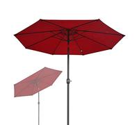 CLSDRZC 1pcs, Garden Parasol, Round Heavy Duty Outdoor Sun with Tilt Function, Wine Red, Dark Green, Beige, Khaki, D2.7M*H2.5M, for Backyard Pool Market Balcony, Patio Umbrella