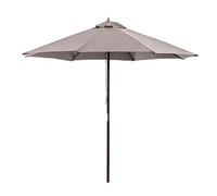 CLSDRZC 2.7M Outdoor Patio Sun Shade, Large Garden Parasol in Aluminium Umbrella Canopy Lightweight Sturdy UV Protective for Beach/Pool/Patio/Outdoor Shelter Tent，Red