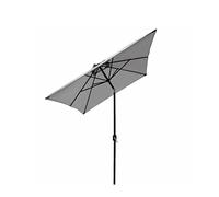 CLSDRZC 3x2M Grey Patio Outdoor With Crank Tilt A Parasol Garden Umbrella Sun Shade Canopy