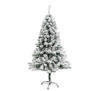 CLSDRZC 4.9ft Snow Flocked Xmas Decoration Material Pvc Christmas Tree, Artificial With Metal Stand Easy To Assemble Bare Tree 100% Fire Retardant Pines-green D 1.5m(4.9ft) The New