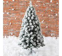 CLSDRZC 5FT Snow Flocked Artificial Christmas Tree With Metal Stand,Deluxe Xmas Tree Decoration Unit Easy Assembly Holiday Decor The New