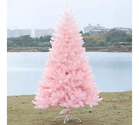 CLSDRZC 6ft Artificial Pink Xmas Pine Tree,Japanese Style False cherry Tree,Unlit Hinged Christmas Tre Commemoration Day
