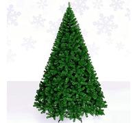 CLSDRZC 7.8FT Artificial Christmas Tree, Spruce Hinged Xmas Tree W Folding Metal Stand,1200 Branch Tips For Lush Looking,Diameter-130cm The New