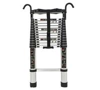 CLSDRZC 8m/ 7m/ 6m/ 5m/ 4m/ / 2m/ 1m Tall Telescoping Ladder with Hooks, Aluminum Extension Ladder for Industrial Household Daily or Emergency Use, Load 150kg