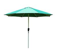 CLSDRZC 9ft Outdoor Patio Garden Parasol Round Table Umbrella Waterproof Windproof UV-Proof for Terrace,Courtyard,Market,Wine Red/Dark Green/Khaki/White