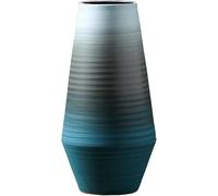 CLSDRZC Blue Ceramic Vase Home Decoration Ornaments Country House Decoration Vase Frosted Texture Living Room Bedroom Decoration,Blue,14×27.5×8.5cm(14x27.5x8.5cm)