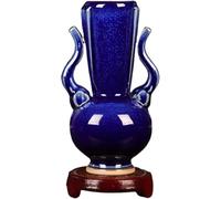 CLSDRZC Blue Vase Porcelain Small Vase Home Living Room TV Cabinet Antique Shelf Ornaments Chinese Ceramic Crafts