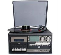 CLSDRZC Bluetooth Turntable Vinyl Record Player Vintage Gramophone 3 Speed USB Recorder Multifunction CD Radio Phonograph recorder