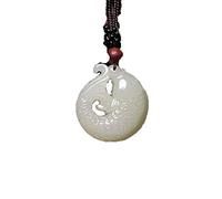 CLSDRZC Bracelet Exquisite Hetian jade Auspicious carp Pendant white jade Meaning Auspicious