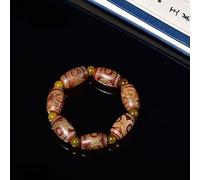 CLSDRZC Bracelet Natural Agate Beaded Bangle,Feng Shui Bracelet,Amulet Bracelet,Attract Wealth Money and Good Luck,Tibetan Style Dzi Beads Bracelet,Buddhist Jewelry Gifts,Birthday Present-H with