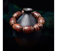 CLSDRZC Bracelet Natural Agate Beaded Bangle,Feng Shui Bracelet,Amulet Bracelet,Attract Wealth Money and Good Luck,Tibetan Style Dzi Beads Bracelet,Buddhist Jewelry Gifts,Birthday Present-I with