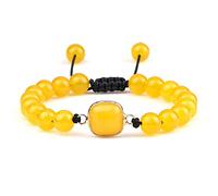 CLSDRZC Bracelet Natural Chalcedony Beaded Bracelet 6/8mm Carnelian Topaz Aventurine Stone Bracelets Bangles Charm Quartz Energy Wrist Jewelry Reiki Bracelets