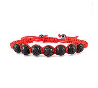 CLSDRZC Bracelet Trendy Braided Nylon Rope Beads Bracelets Women Men Natural Stone Carnelian Imitation Ambers Chakra Strand Bracelet Bangle Gift Reiki Bracelets