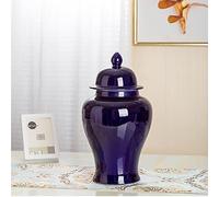 CLSDRZC Chinese Ceramic Ginger Jar Floral Vases With Lid,Vases Decorative Decor (Purple,18.59.8IN)