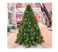 CLSDRZC Christmas Trees Artificial Christmas Trees Encrypted Fish Scale Pine Needle Christmas Tree Including Red Fruit Pine Cone Christmas S(Christmas tree gifts) (1.5M) The New