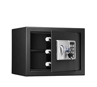 CLSDRZC Digital Safe, Security Cash Small Steel SCombination Lock With Key Freestanding Or Wall Mounted For Office And Home, 35x25x25cm SCabinet
