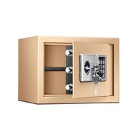CLSDRZC Digital Safe, Security Cash Small Steel SCombination Lock With Key Freestanding Or Wall Mounted For Office And Home, 35x25x25cm SCabinet