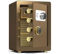 CLSDRZC Document safes for home fire and waterproof Steel Storage With Secret Code Compartment，Household Waterproof And Anti-theft
